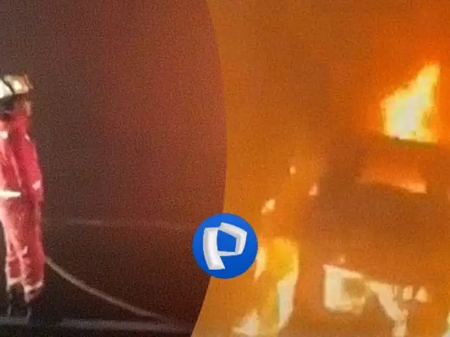 Variante de Pasamayo: bus se incendia en carretera y es impactado en triple choque