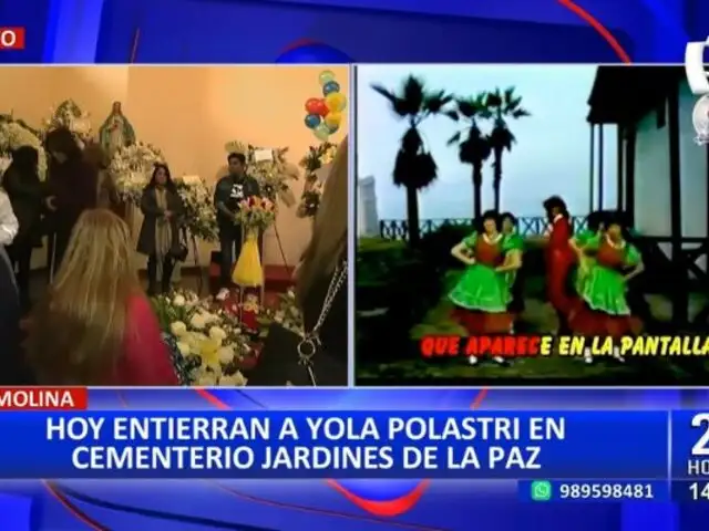 Yola Polastri: Hoy entierran restos de "La Chica de la Tele" en cementerio Jardines de la Paz