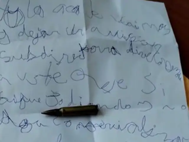Trujillo: criminales amenazan a subdirectora para que les deje vender droga en colegio