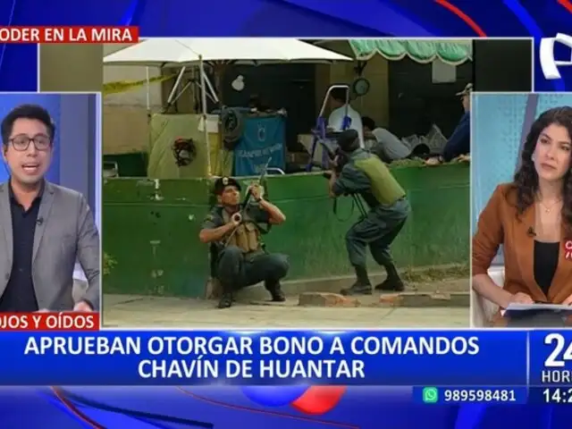 Congreso aprueba dar bonos a comandos Chavín de Huántar