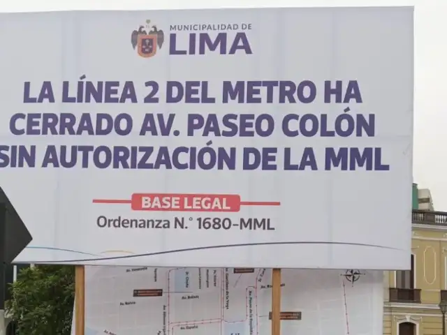 Avenida Paseo Colón: MML coloca paneles que obstaculizan visión de señaléticas del plan de desvíos