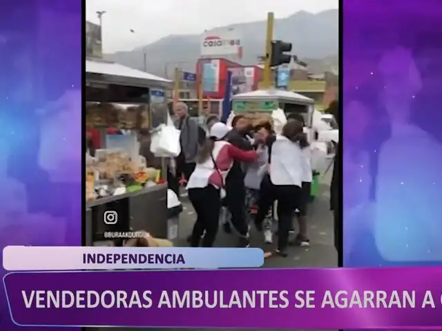 Vendedoras de desayuno se agarran a golpes por clientes en Independencia