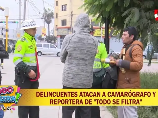 ¡Insólito! delincuentes atacan a camarografo y reportera de Todo se Filtra