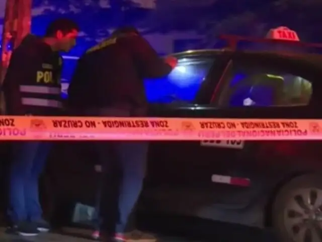 SMP: taxista muere tras chocarse con un poste luego de recibir un balazo en el pecho