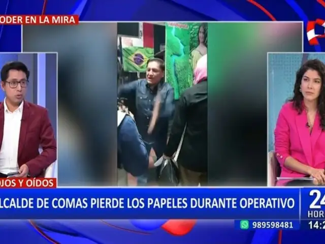 Ulises Villegas: Alcalde de Comas pierde los papeles durante operativo