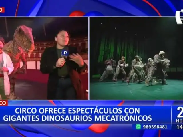 Circo Tsaurios en Surco: Ofrecen espectáculo con gigantes dinosaurios mecatrónicos