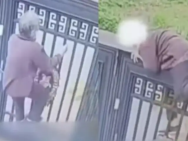 ¡De película! Abuelita de 92 años trepa una reja para salir de una residencia en China