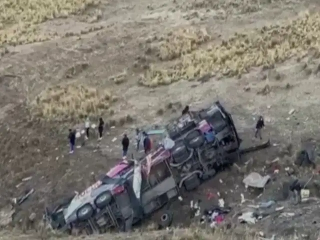 ¡Tragedia! Ayacucho: bus que viajaba de Lima cae al abismo y deja varios muertos