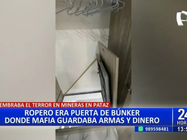 ¡Insólito! Ropero era puerta de búnker donde mafia guardaba armas y dinero en La Libertad