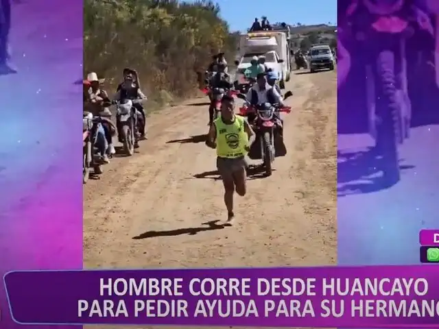 Maratonista corre de Huancayo a Lima en busca de ayuda para su hermano