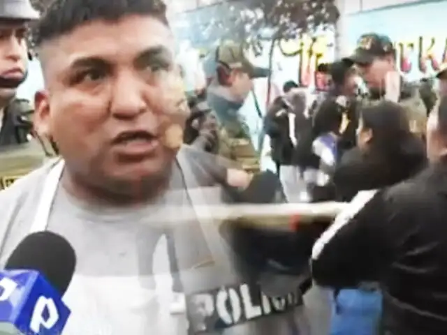 Comerciantes desalojados rompen cerco para volver a las calles del mercado San Felipe en Surquillo