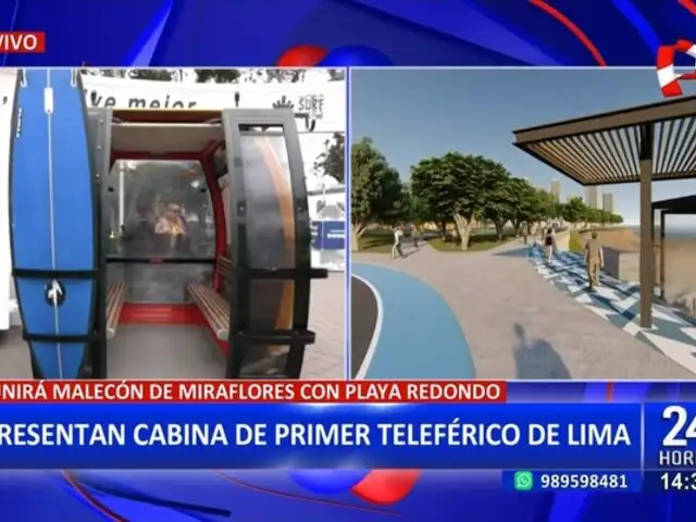 Miraflores presenta prototipo del primer teleférico de Lima que operaría desde el 2025