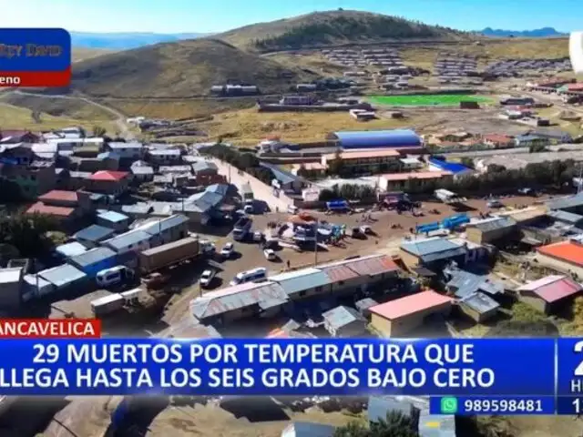 Huancavelica: Al menos 29 muertos y 1300 casos de infecciones respiratorias por bajas temperaturas