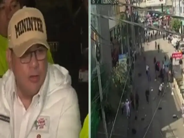 Ministro Santiváñez supervisa despliegue policial en Gamarra tras ataque a fiscalizadores