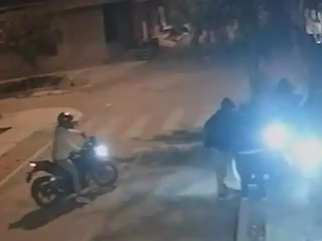 Piura: delincuentes en motocicleta interceptan a pareja y le roban sus celulares
