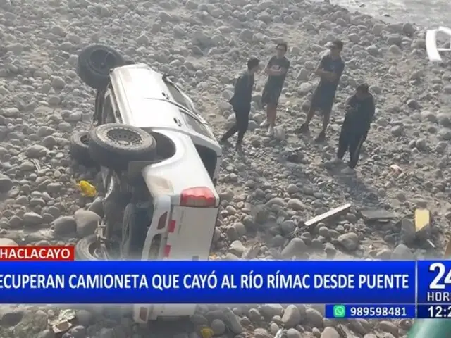 Chaclacayo: pareja de adultos mayores resulta herida tras caer de puente Los Girasoles