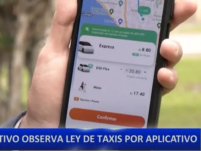 Poder Ejecutivo observa ley de taxis por aplicativo