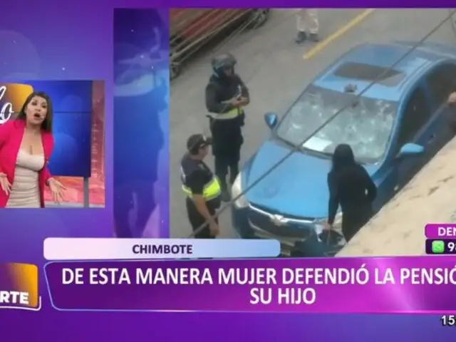 Mujer reclama pensión digna para su hija: A pedradas destrozó carro de su expareja en Chimbote