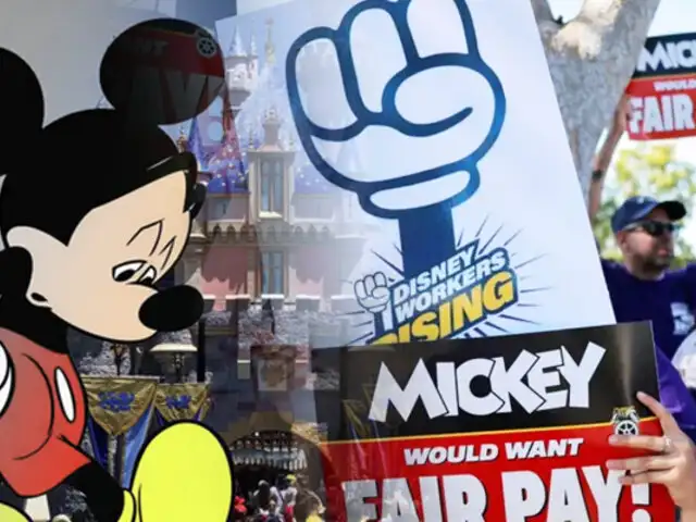 ¡Por primera vez en 40 años!: Trabajadores de Disneylandia se van a la huelga