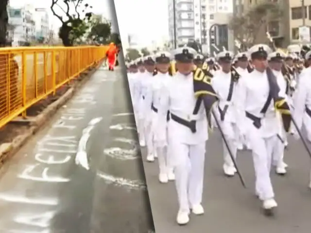 ¡Igual que años anteriores!: Lotizan avenida Brasil para el Desfile Militar del 29 de julio