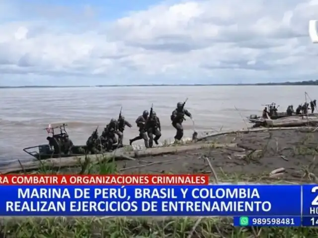 Marina del Perú, Brasil y Colombia realizan ejercicio multinacional en triple frontera amazónica