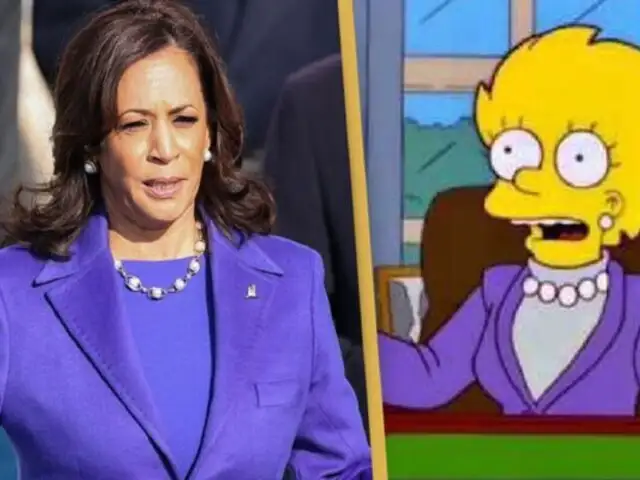 ¡Increíble! 'Los Simpson' anticiparon la candidatura presidencial de Kamala Harris hace 24 años