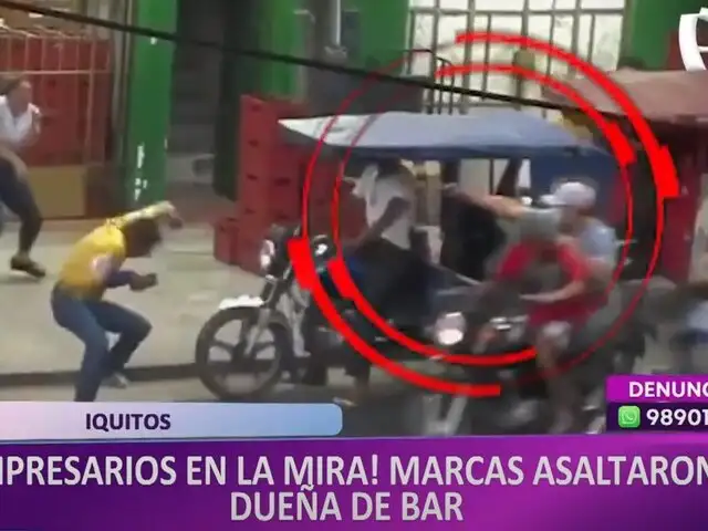¡De terror! Marcas desatan balacera tras robar a dueña de un bar en Iquitos