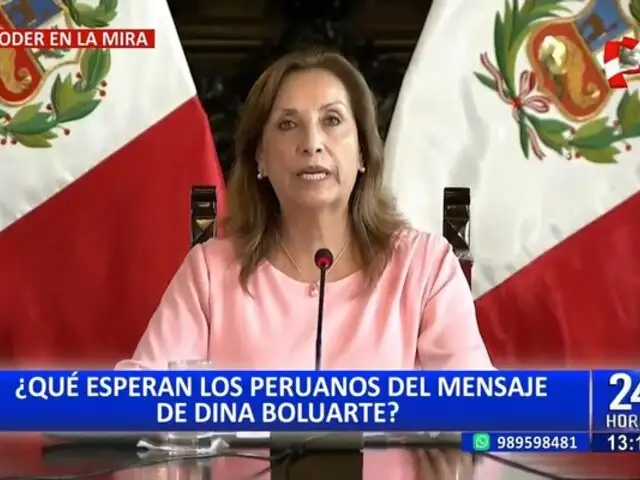 Dina Boluarte: ¿Qué esperan los peruanos en su mensaje de la Nación?
