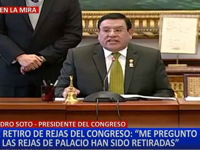 Alejandro Soto cuestiona a la PNP por retiro de rejas en el Congreso: “Deslindo cualquier responsabilidad”