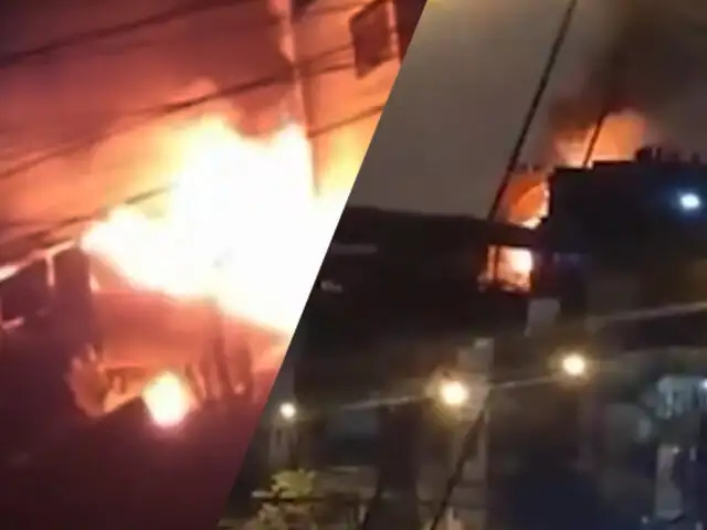 ¡Familia lo pierde todo!: Incendio consume totalmente una vivienda en SJL