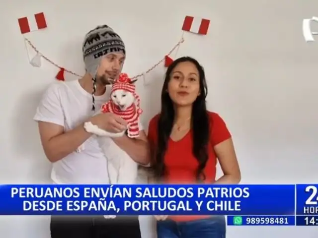 Peruanos en el mundo envían saludos por Fiestas Patrias