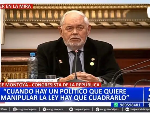 Jorge Montoya pide "cuadrar" a políticos que quieran "manipular la ley"