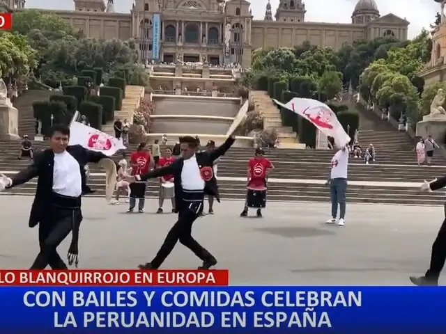 Comunidad peruana en Barcelona celebra Fiestas Patrias con danza y tradición