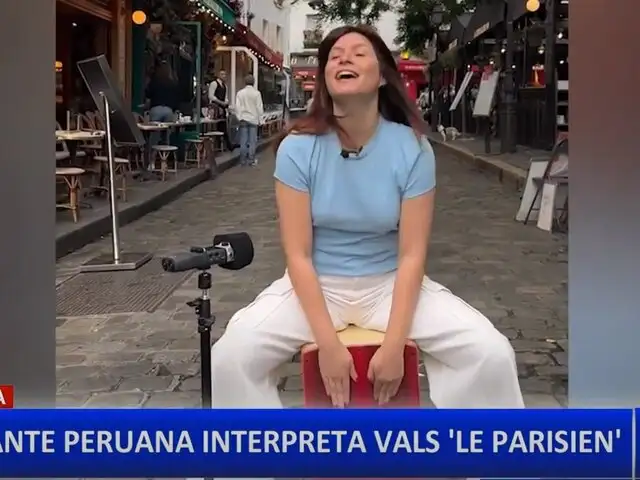 Cantante peruana causa sensación al interpretar música criolla en calles de París