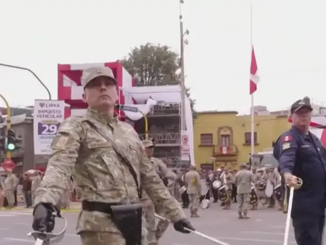 Fiestas Patrias: Fuerzas Armadas y Policía Nacional ensayaron para la Gran Parada Militar