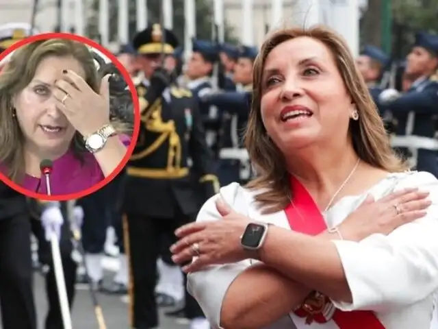 Dina Boluarte cambió su Rolex por un Apple Watch este 28 de julio