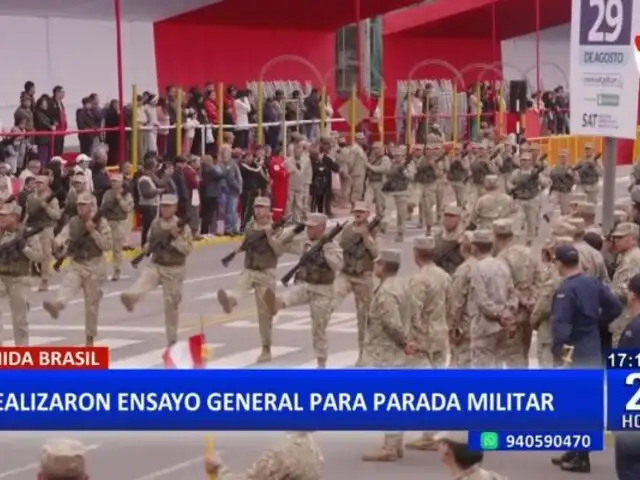 Ultimando detalles: Realizan ensayo general para la Gran Parada Militar