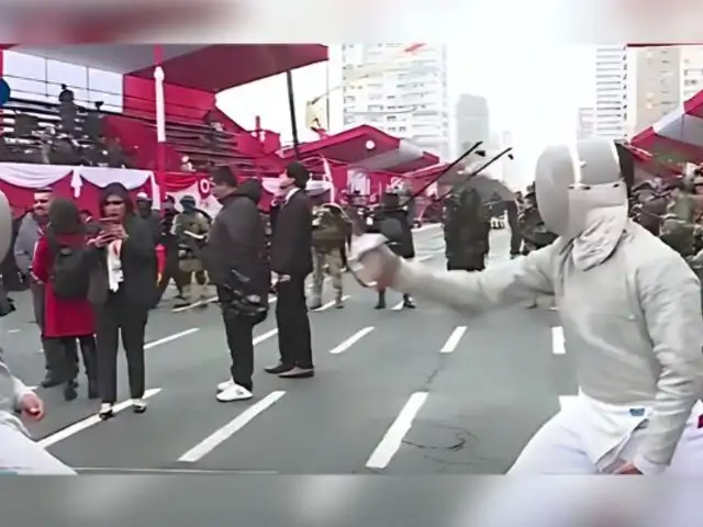 Cadetes de la Escuela Militar de Chorrillos demuestran su talento para la esgrima