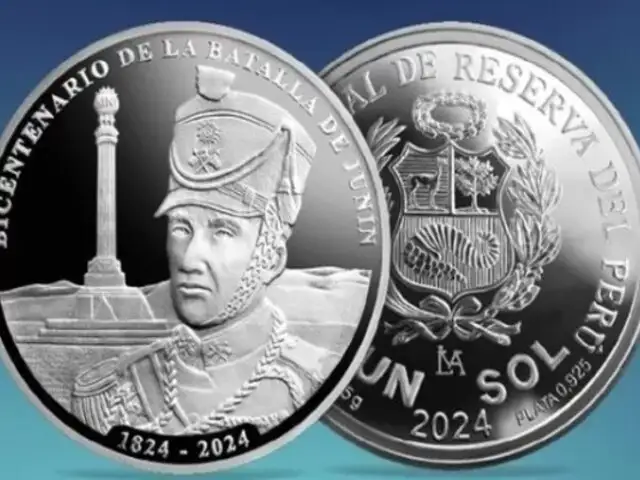 BCRP lanza moneda de plata en conmemoración del bicentenario de la Batalla de Junín