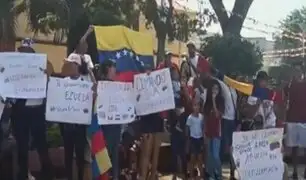 Protestan desde Perú: venezolanos en el interior del país realizan plantones y vigilias por crisis en Venezuela