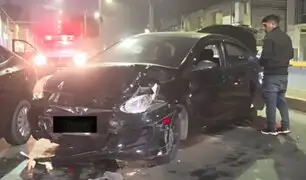 ¡Triple choque en Cercado de Lima! Tres vehículos quedaron destrozados tras accidente en la av. Colonial