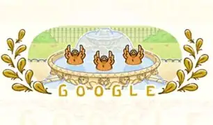 Nuevo 'doodle' animado: Google celebra debut de la Natación Artística en Paris 2024