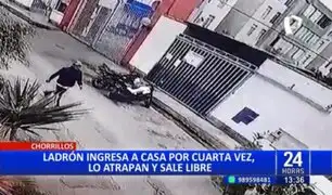 Chorrillos: Ladrón reincidente ingresa a casa por cuarta vez, lo atrapan pero es puesto en libertad