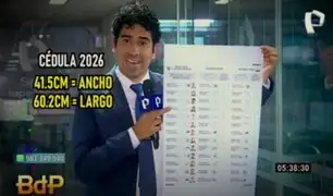 Elecciones 2026: La cédula de votación se duplicaría en tamaño debido al aumento de partidos políticos