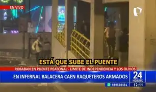 Desarticulan banda de raqueteros en puente peatonal de Mega Plaza