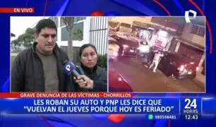 Chorrillos: les roban camioneta y no pueden denunciar porque es "feriado"