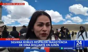 Silvana Robles sobre inasistencia de Dina Boluarte a Junín: "Estoy de acuerdo que no haya venido"