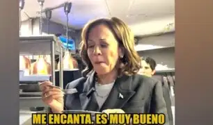 Kamala Harris encantada tras probar un plato de lomo saltado: “Está delicioso”