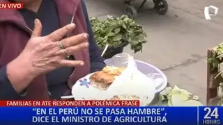 Reacciones ante declaraciones de ministro, quien aseguró que en Perú no se pasa hambre