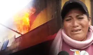 Mujer arriesga su vida por salvar todos sus ahorros en un incendio en el Cercado de Lima